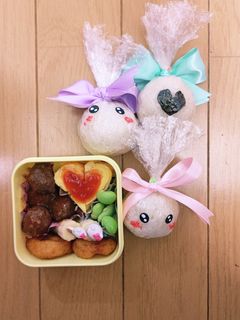 お弁当 双子 記録用♤◇♡♧-レシピのメイン写真