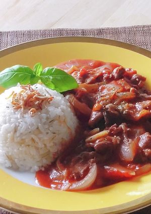 新玉ねぎだけ★牛肉デミグラス★時短20分-レシピのメイン写真