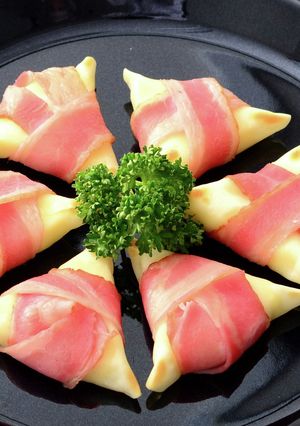 モッツァレラ6Pのカリカリベーコン巻き-レシピのメイン写真