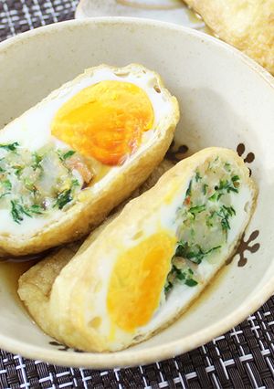 【低糖質】油揚げでたまご煮-レシピのメイン写真