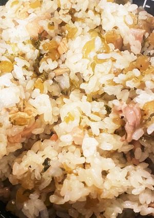 野沢菜ご飯-レシピのメイン写真