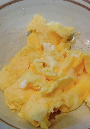 卵を混ぜてチンしてみた-レシピのメイン写真