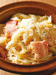 簡単!釜たま和風カルボナーラそうめん-レシピのメイン写真