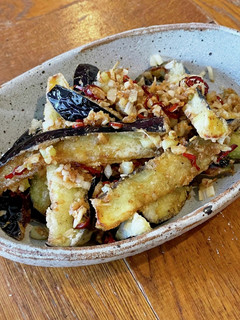 ビールがすすむ!なすの香味山椒揚げ-レシピのメイン写真