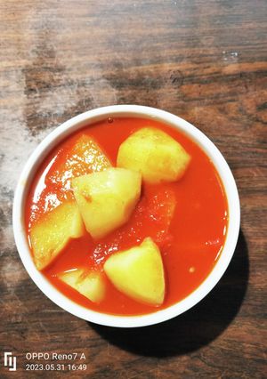 茹で根菜ピリ辛トマトのサッと煮込み-レシピのメイン写真