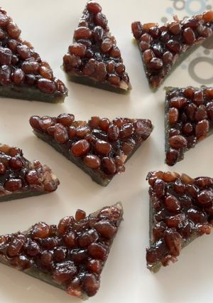 6月の和菓子は水無月！ヨモギ入り♪-レシピのメイン写真