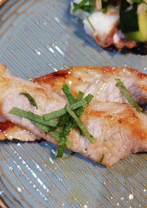 超簡単！焼き豚トロの薬味のせ-レシピのメイン写真