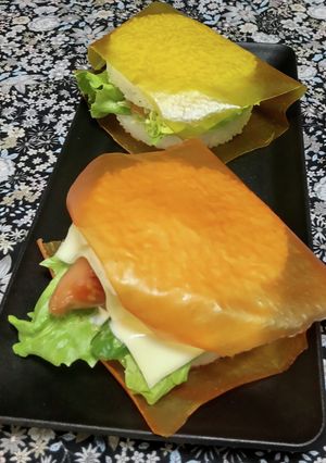 簡単!　おにぎりサンド(ベジート)-レシピのメイン写真