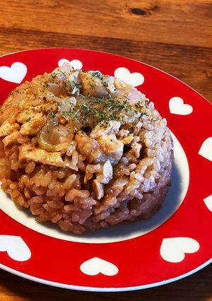 炊飯器で作るチキンライス♡-レシピのメイン写真