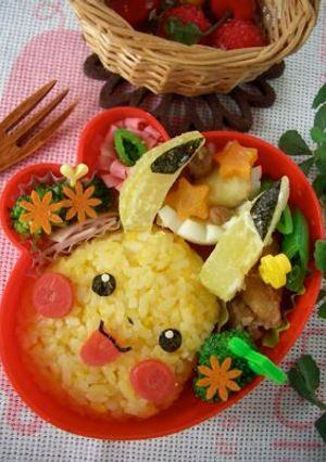 ＊ピカチュウ＊簡単　キャラ弁レシピ-レシピのメイン写真