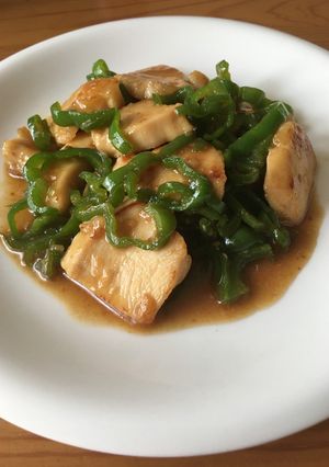 ピーマンと鶏むね肉の柔らか醤油炒め-レシピのメイン写真