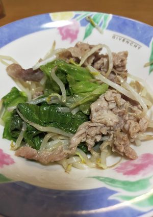 豚肉、レタス、モヤシの中華炒め-レシピのメイン写真