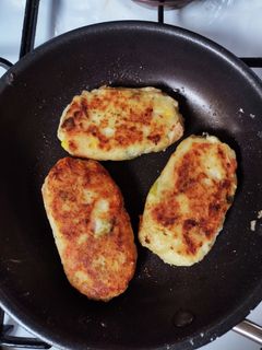 ポテサラバーグ-レシピのメイン写真