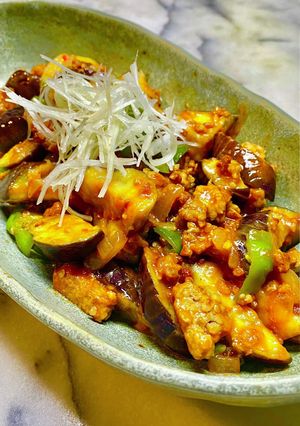 No3183ゴロゴロカリカリ挽肉麻婆茄子-レシピのメイン写真