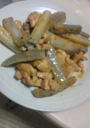 れんこんと鶏肉のみそバタ炒め-レシピのメイン写真