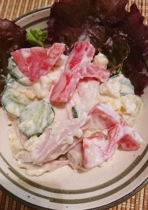 夏野菜のポテサラ〜-レシピのメイン写真