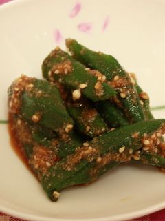 おくらの胡麻和え-レシピのメイン写真