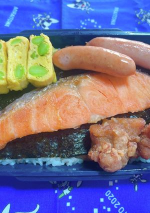 時短お弁当盛り付け記録　のり弁-レシピのメイン写真