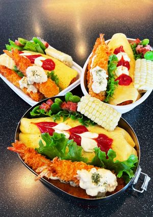 高校生弁当2023 6月1 オムライス-レシピのメイン写真