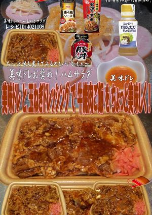 美味ドレと玉ドレで牛焼肉ご飯！-レシピのメイン写真
