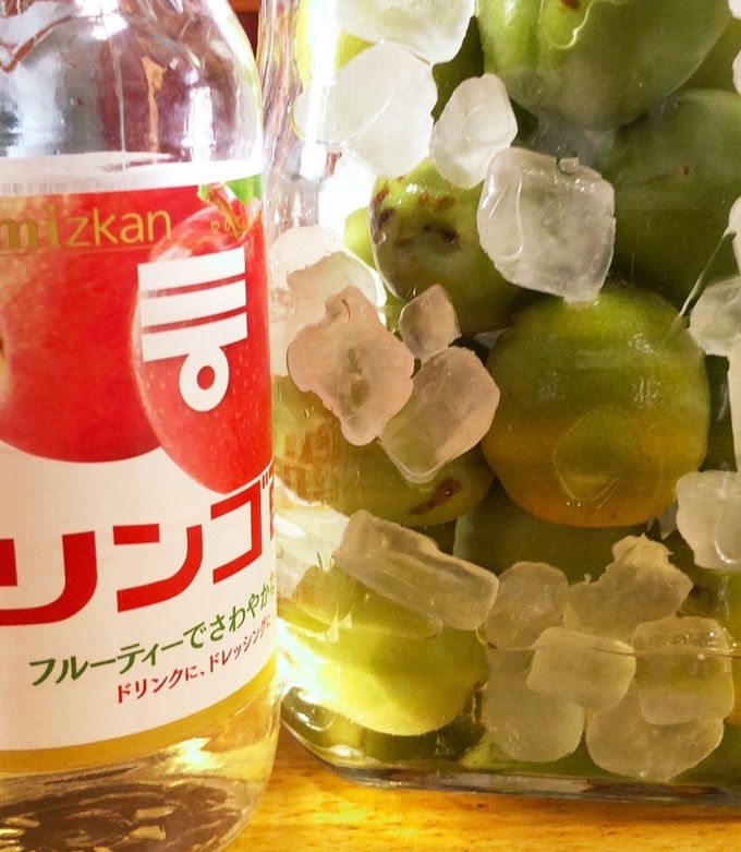 梅シロップ　リンゴ酢-レシピのメイン写真