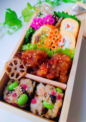 女子学生のお弁当（2023.6.1）-レシピのメイン写真