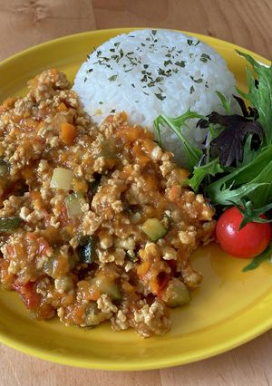 米粉の夏野菜キーマカレー-レシピのメイン写真