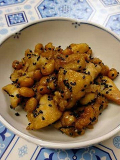 大豆と鶏肉のごまがらめ-レシピのメイン写真