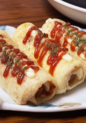 油揚げでヘルシー!アメリカンドック風-レシピのメイン写真