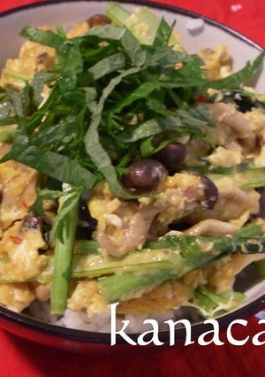 ずぼlunchに♡小松菜のｵｲﾁﾘ丼だ～-レシピのメイン写真