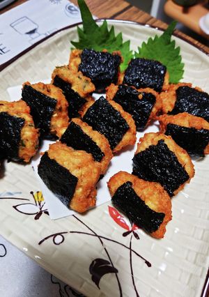 豆腐と鶏ミンチのふわふわ磯辺揚げ-レシピのメイン写真