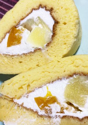 自宅用オーブン　ロールケーキ覚書-レシピのメイン写真