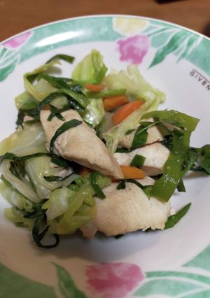 鶏むねとニラの野菜炒め-レシピのメイン写真