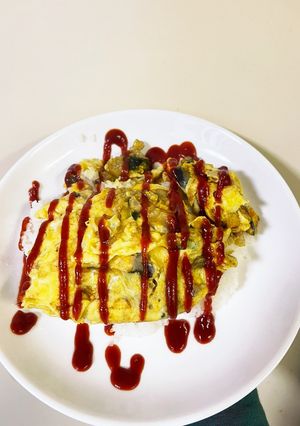 6歳/野菜とぶなしめじのオムライス-レシピのメイン写真
