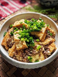 ひき肉と厚揚げのこってりすき焼き風-レシピのメイン写真