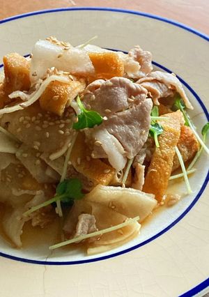 *簡単*豚肉と大根の胡麻和え*-レシピのメイン写真