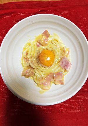 うどんかるぼなーら-レシピのメイン写真