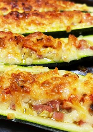 まるごとズッキーニのチーズ焼き-レシピのメイン写真