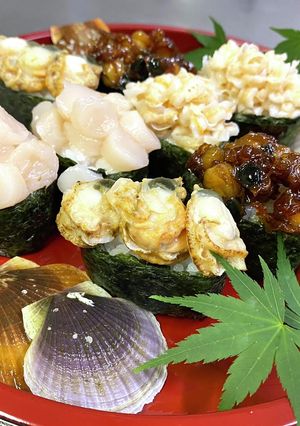 【軍艦巻き】ベビーホタテ・4種盛り-レシピのメイン写真