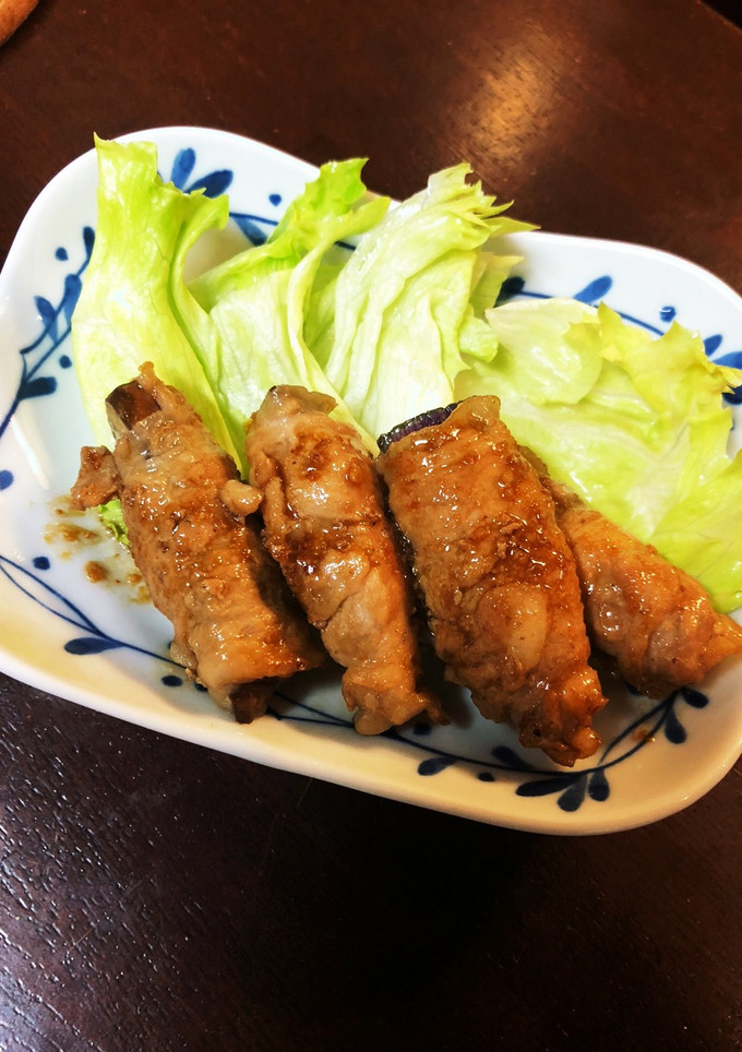 簡単♪茄子の豚肉巻き-レシピのメイン写真