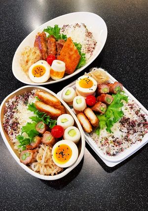 高校生弁当2023 6月2アスパラ肉巻き-レシピのメイン写真