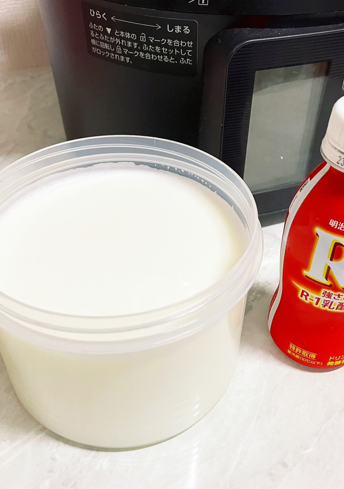 R-1ドリンク使用　手作りヨーグルト-レシピのメイン写真