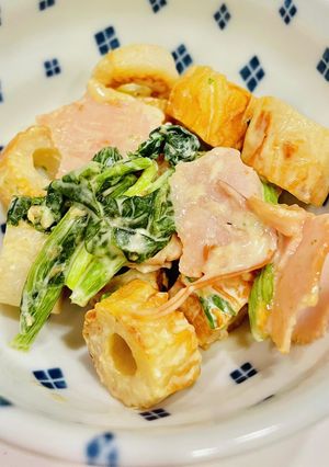 簡単♪ちくわハムほうれん草のマヨぽん焼き-レシピのメイン写真