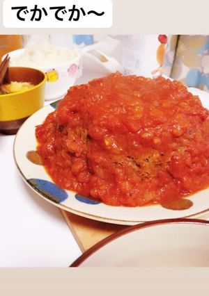 炊飯器でつくるでっっかいハンバーグ-レシピのメイン写真