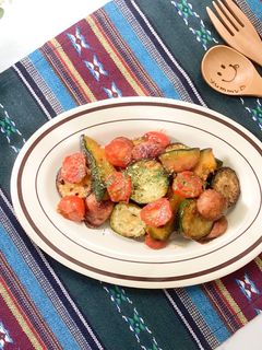 夏野菜のニンニク醤油炒め-レシピのメイン写真