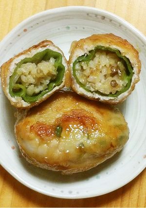 ピーマンの肉巻きおにぎり-レシピのメイン写真