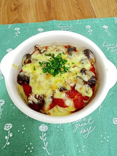 いわし缶とじゃがいものトマトチーズ焼き-レシピのメイン写真