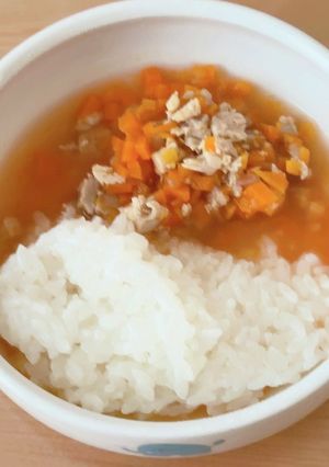 【保育園離乳食後期】鶏肉のトマト煮-レシピのメイン写真