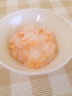 【離乳食中期】鮭のおかゆ-レシピのメイン写真