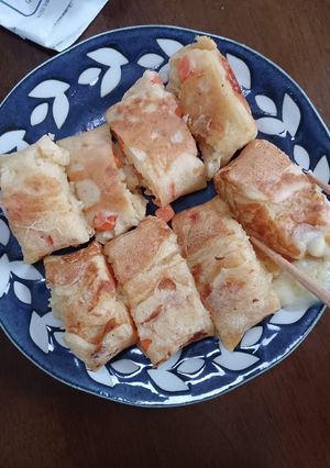 卵焼き風パンケーキミックスで簡単ランチ！-レシピのメイン写真